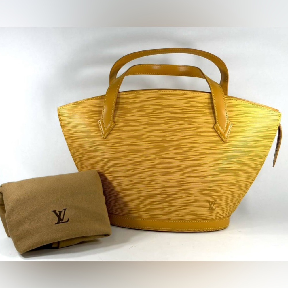 Louis Vuitton Epi Saint Jacques Handbag Tote Bag M52279 Tassili Yellow +dust bag